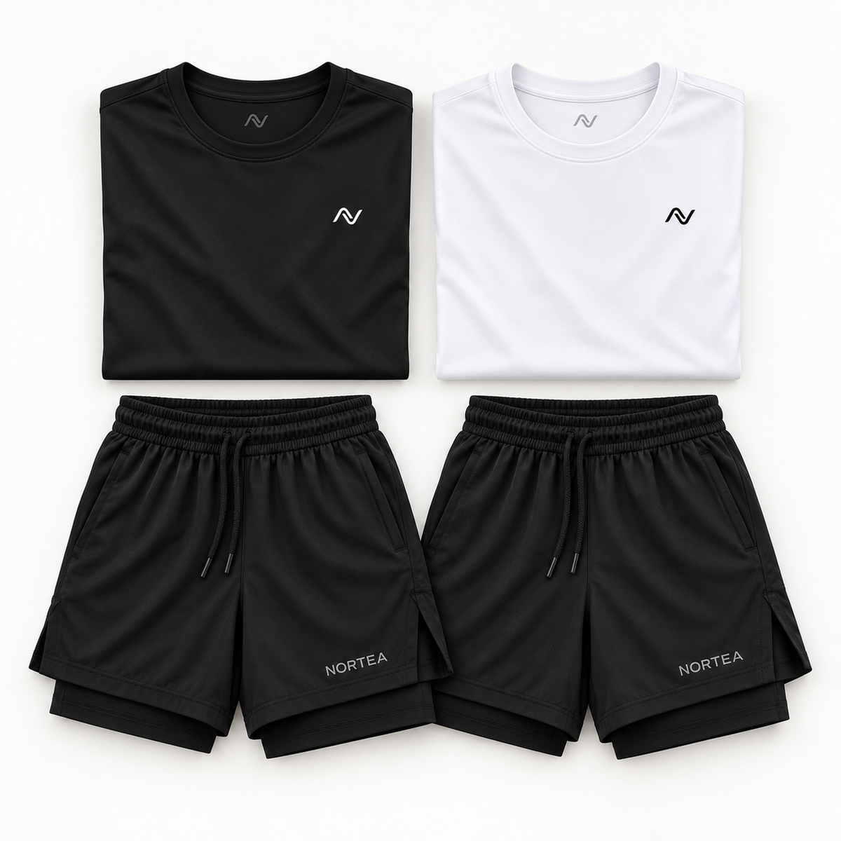 Composição do Kit Performance NORTEA em preto e branco