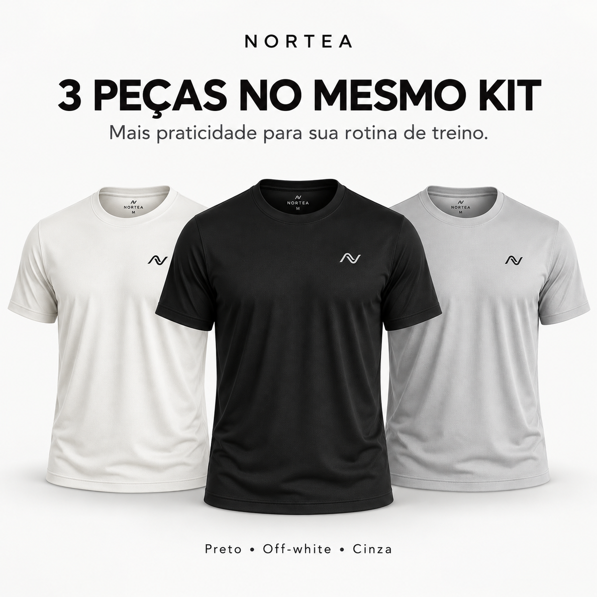 Kit 3 Camisetas Dry